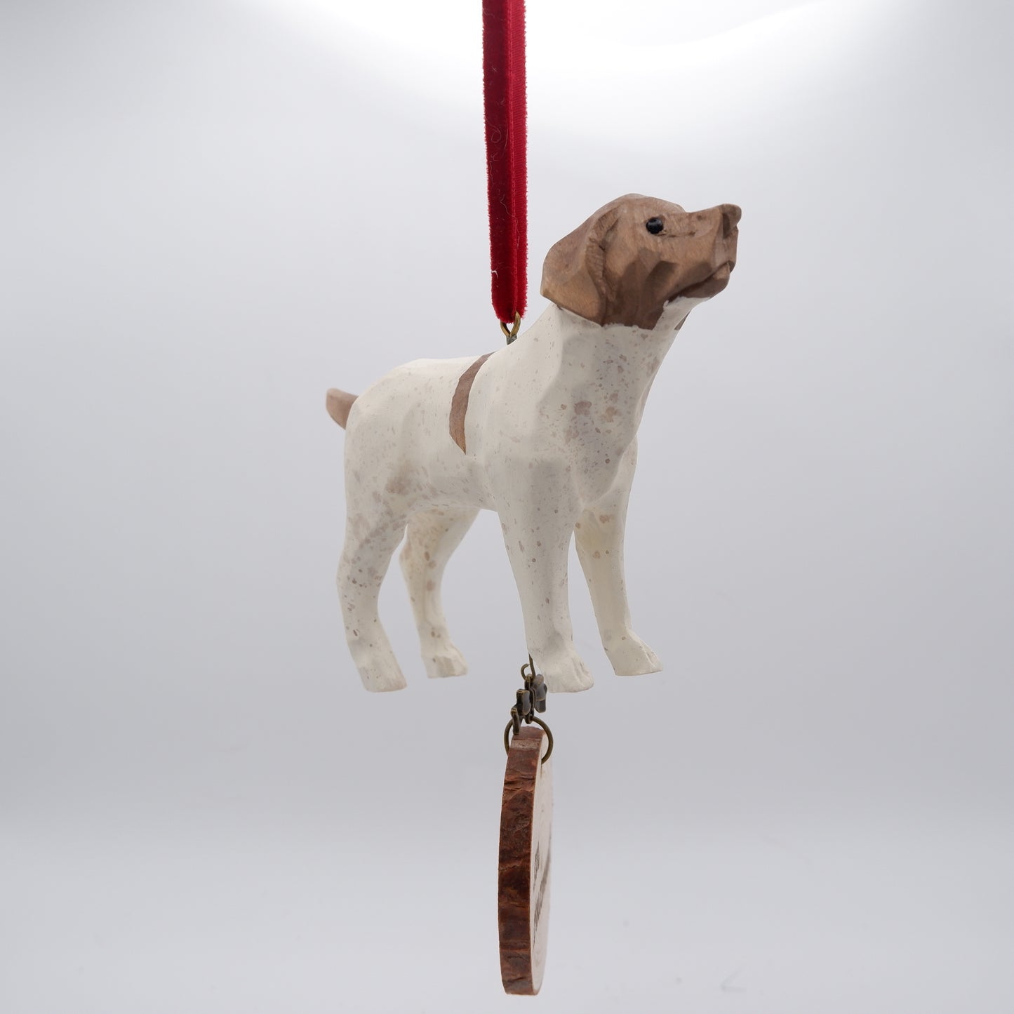 The Woodland Scout - Hand Carved Wooden Ornament with Personalised Wooden Name Tag