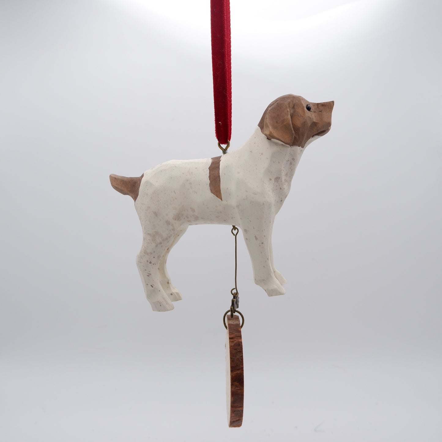 The Woodland Scout - Hand Carved Wooden Ornament with Personalised Wooden Name Tag