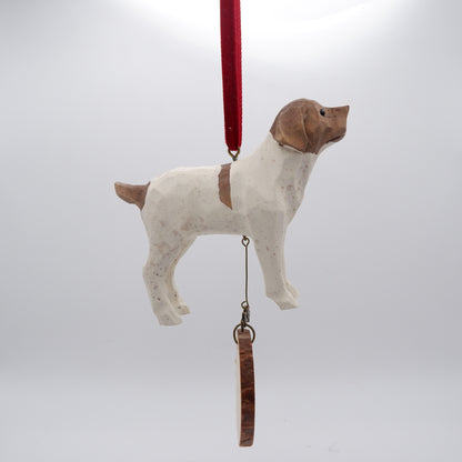 The Woodland Scout - Hand Carved Wooden Ornament with Personalised Wooden Name Tag