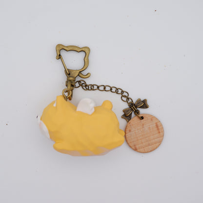 The Cloud Rider - Resin Keychain with Personalised Wooden Name Tag