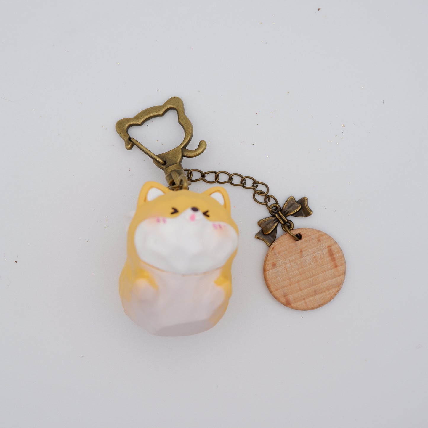 The Cloud Rider - Resin Keychain with Personalised Wooden Name Tag