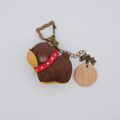Jingle Along - Resin Keychain with Personalised Wooden Name Tag