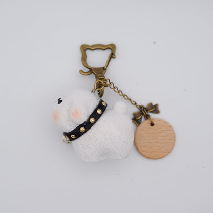 Jingle Along - Resin Keychain with Personalised Wooden Name Tag