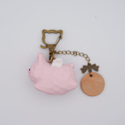 The Cloud Rider - Resin Keychain with Personalised Wooden Name Tag