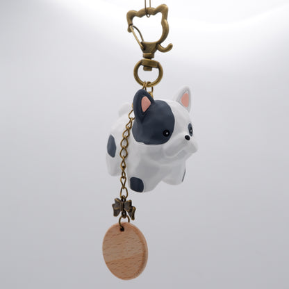 Paws on Parade - Resin Keychain with Personalised Wooden Name Tag