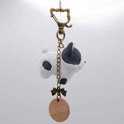 Paws on Parade - Resin Keychain with Personalised Wooden Name Tag