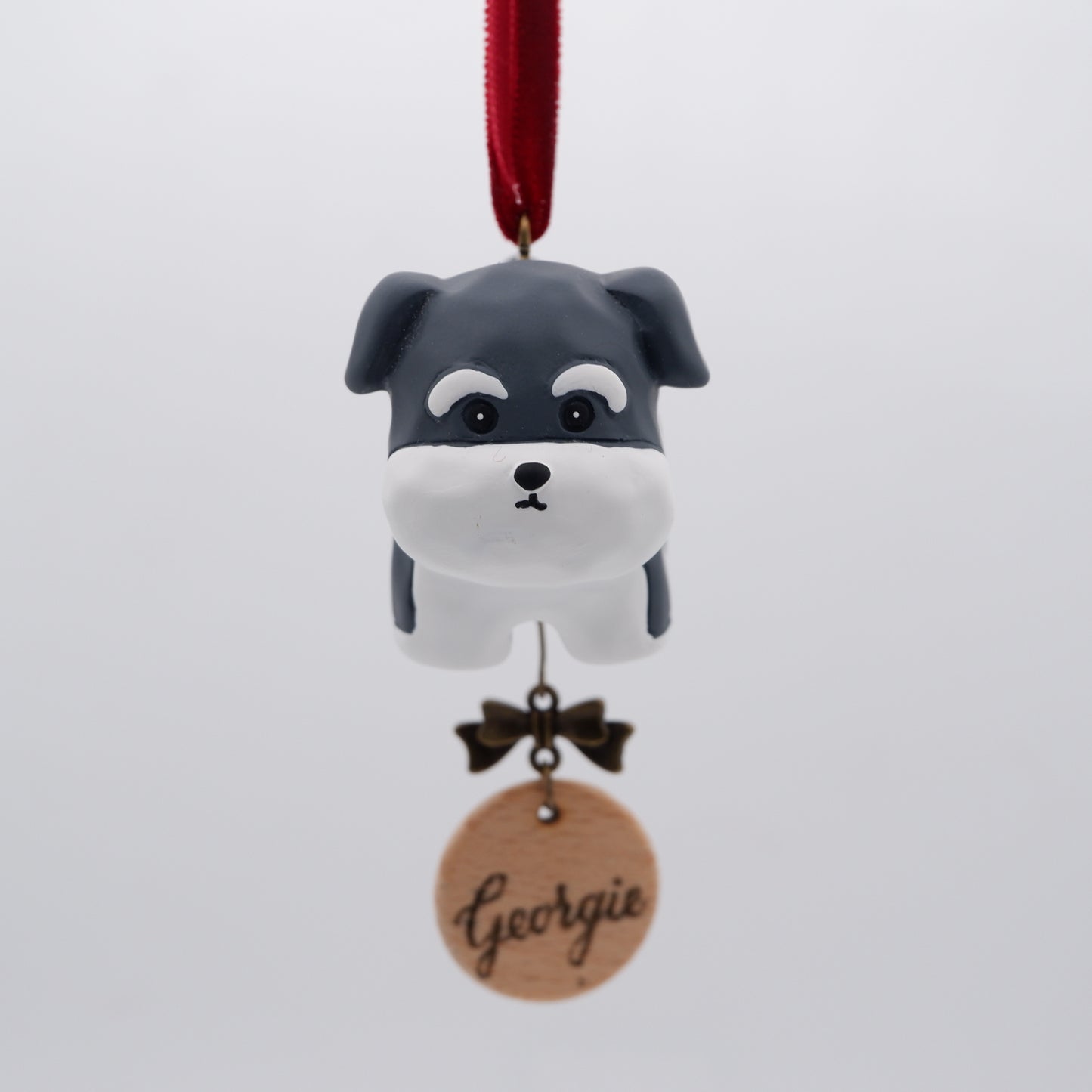 Paws on Parade - Resin Ornament with Personalised Wooden Name Tag