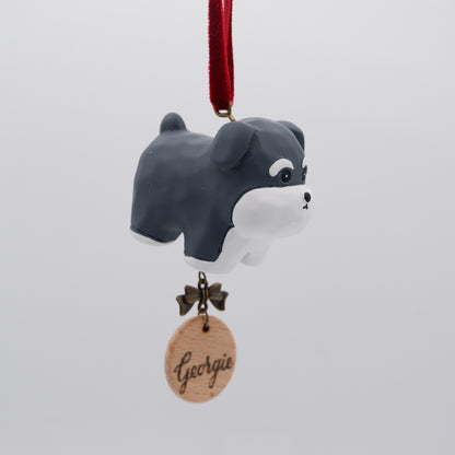 Paws on Parade - Resin Ornament with Personalised Wooden Name Tag
