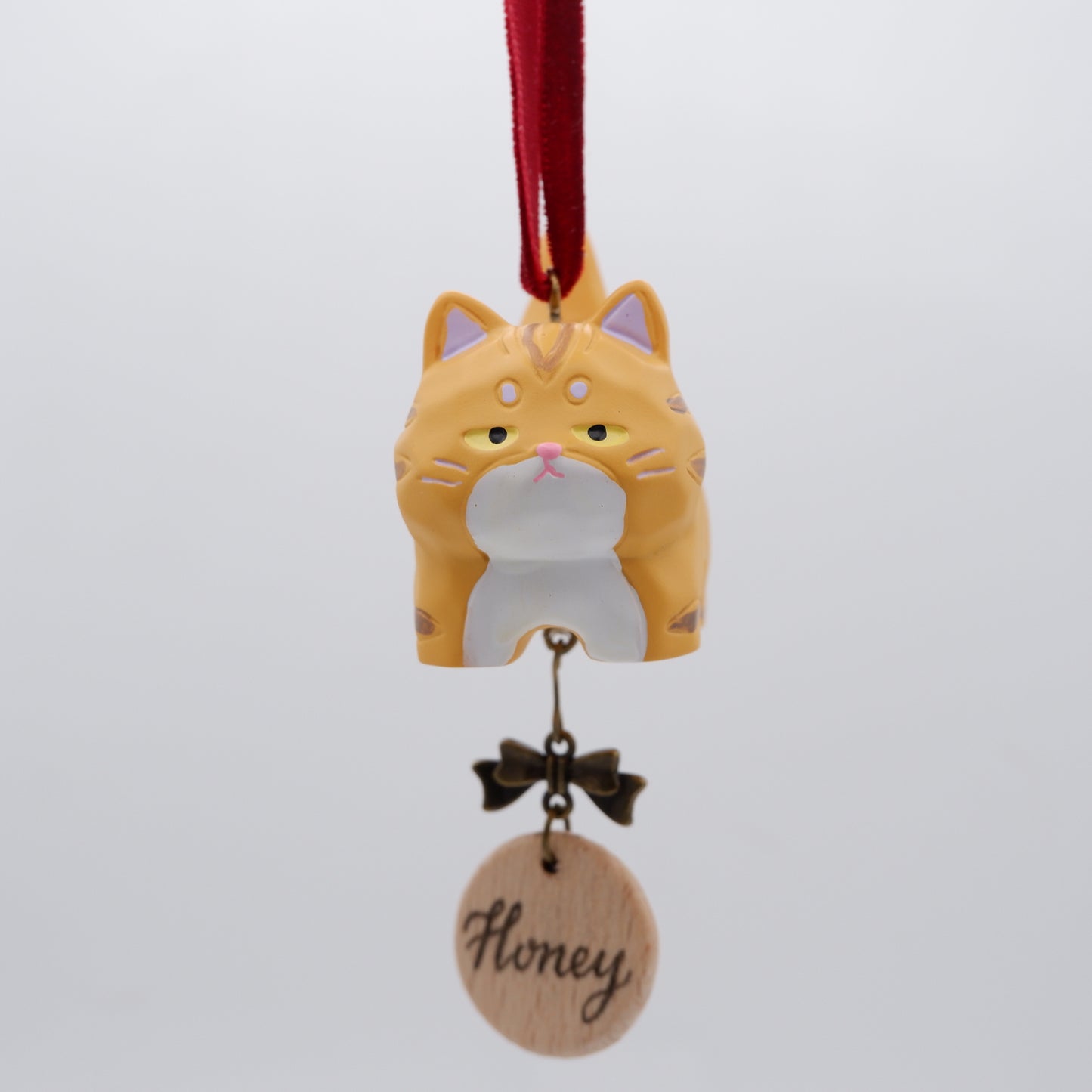 Tail Held High - Resin Ornament with Personalised Wooden Name Tag