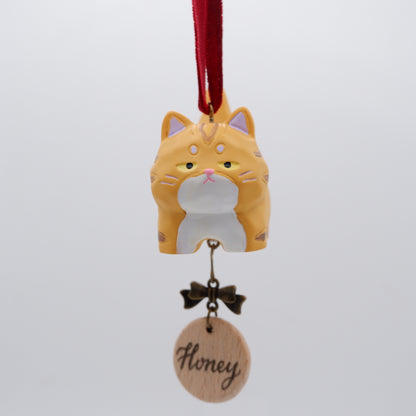 Tail Held High - Resin Ornament with Personalised Wooden Name Tag
