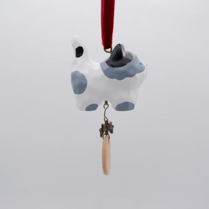 Tail Held High - Resin Ornament with Personalised Wooden Name Tag