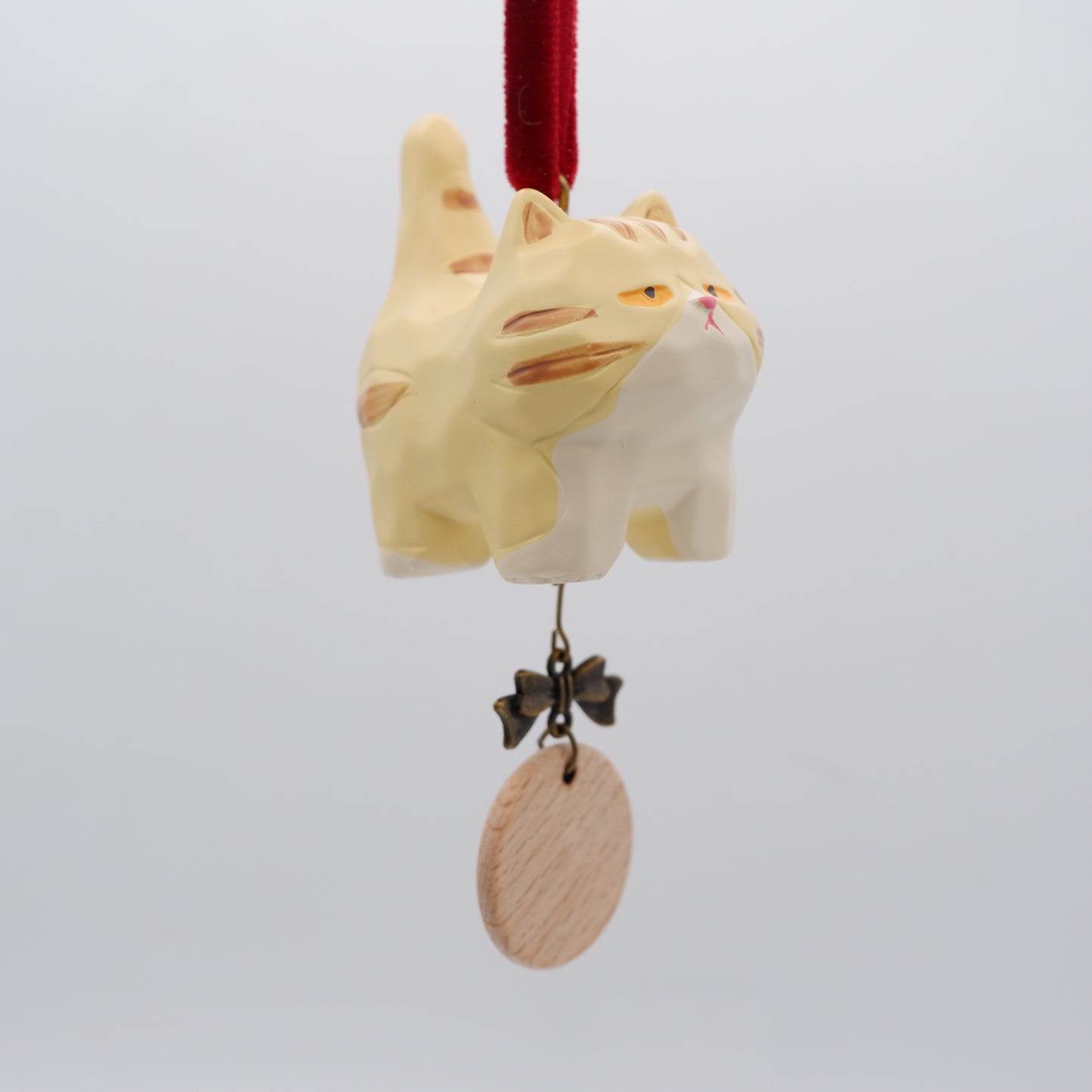 Tail Held High - Resin Ornament with Personalised Wooden Name Tag