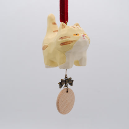 Tail Held High - Resin Ornament with Personalised Wooden Name Tag