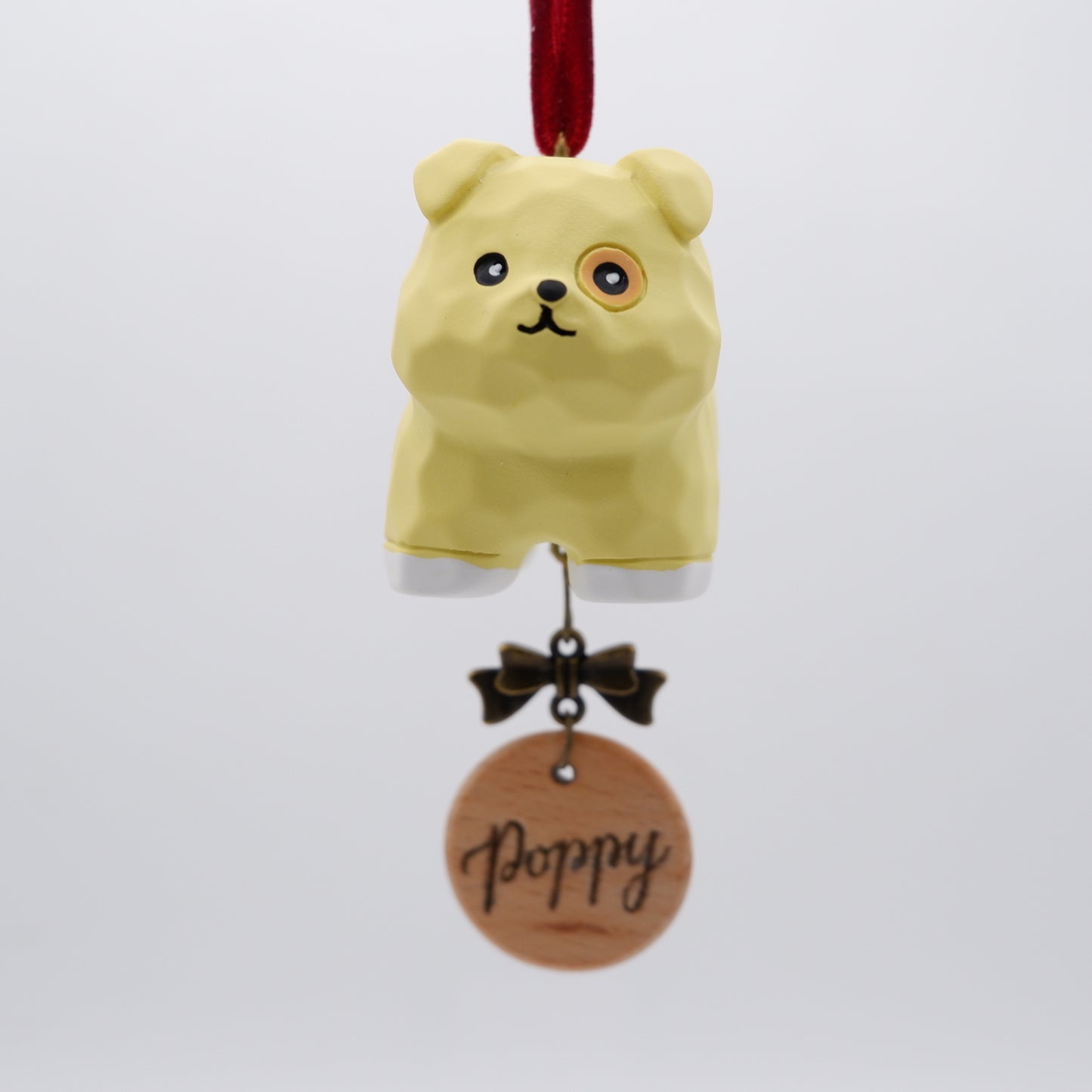 Paws on Parade - Resin Ornament with Personalised Wooden Name Tag