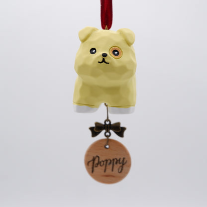 Paws on Parade - Resin Ornament with Personalised Wooden Name Tag