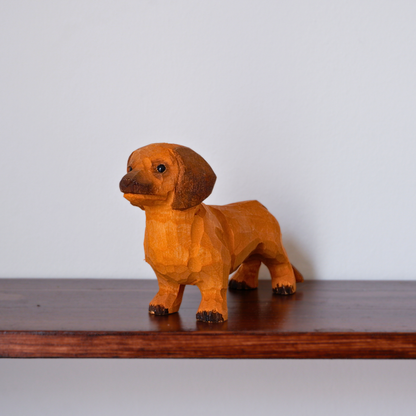 The Merry Barker - Hand Carved Wooden Figure