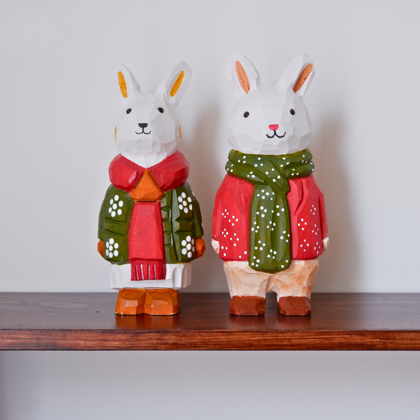 Merryweather Pair - Hand Carved Wooden Figure