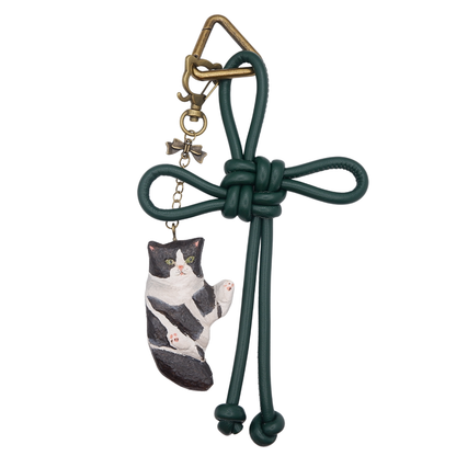 Bag Charm - Customised Portrait Cat