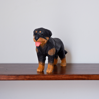 The Quiet Protector - Hand Carved Wooden Figure