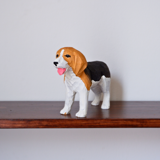 The Little Sniffer - Hand Carved Wooden Figure