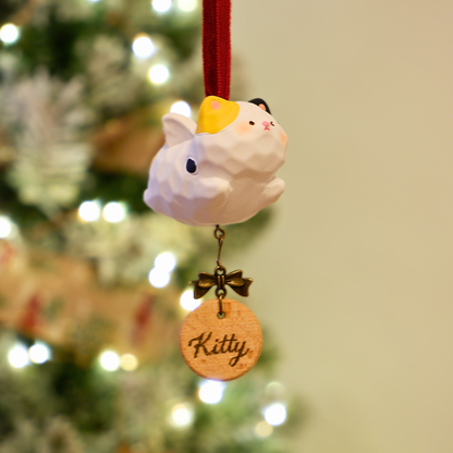 The Cloud Rider - Resin Ornament with Personalised Wooden Name Tag