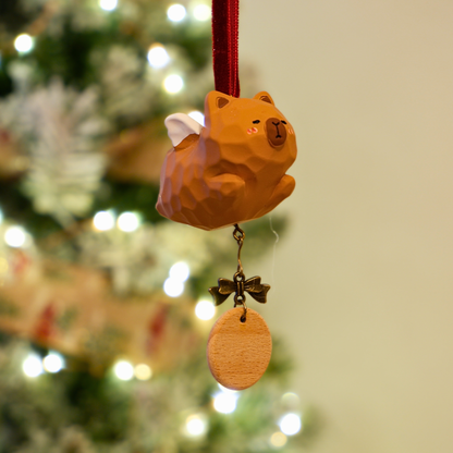 The Cloud Rider - Resin Ornament with Personalised Wooden Name Tag