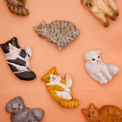 Bag Charm - Customised Portrait Cat