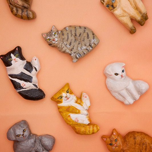 Bag Charm - Customised Portrait Cat