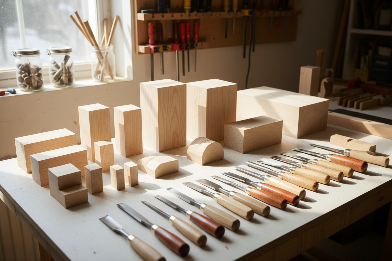 replace the big wood block by smaller multiple sizes blocks